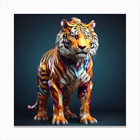 Abstract Tiger 2 Canvas Print