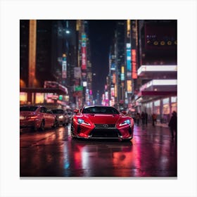 New York City At Night Canvas Print