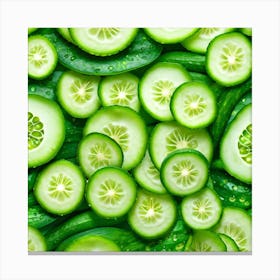 Cucumber Slices 7 Canvas Print