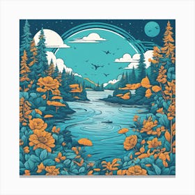 Twilight Forest Canvas Print