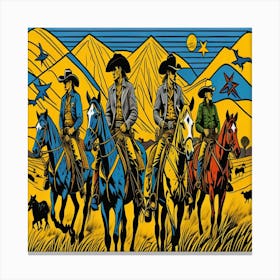 Pale Riders Canvas Print