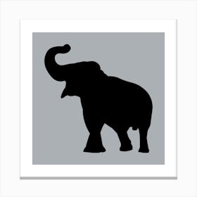 Elephant Silhouette Canvas Print