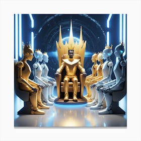 Throne Of Robots Canvas Print