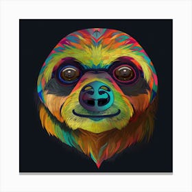 Colorful Sloth Stampe su tela