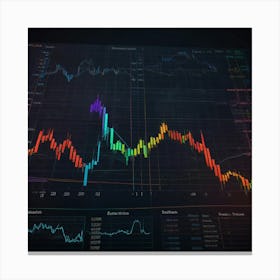 Stock Market Graph Canvas Print