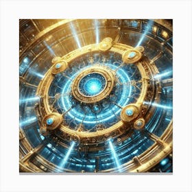 A Close Up Depiction Of The Central Temporal Core Canvas Print