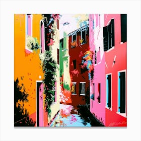 Venice Abstract - Waterways Canvas Print