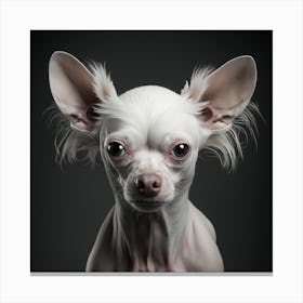 Chihuahua white Canvas Print