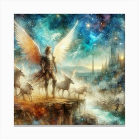 Angel Of The Sky 3 Canvas Print