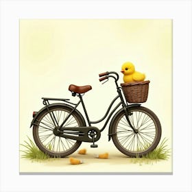 Flux Dev A Vintageinspired Bicycle With A Worn Brown Leather S 3 Canvas Print