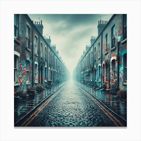 Bleak Street art Canvas Print