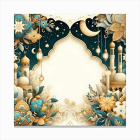 Muslim Ramadan Background 3 Canvas Print