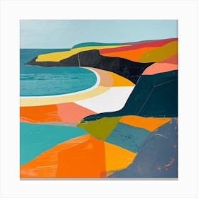 Colourful Abstract Pembrokeshire Coast National Park Wales 3 Canvas Print