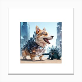 Corgi Dog 1 Canvas Print