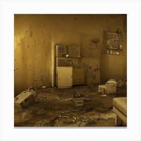 Room In An Abandoned House Canvas Print