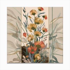 Flowers In A Vase 55 Canvas Print