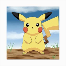 Pokemon Pikachu 3 Canvas Print