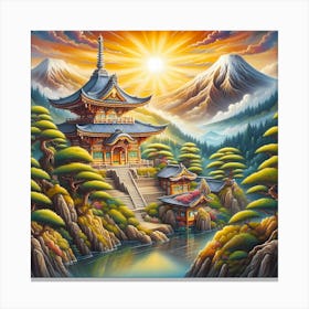 Asian Temple Canvas Print