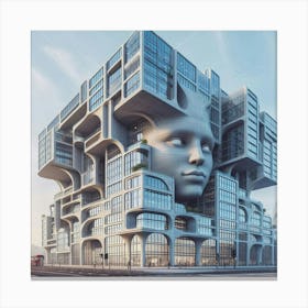 Futurist Building Canvas Print