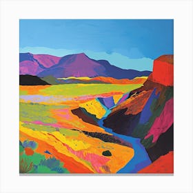 Colourful Abstract Ambor National Park Bolivia 2 Canvas Print