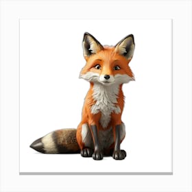 Fox Figurine Canvas Print