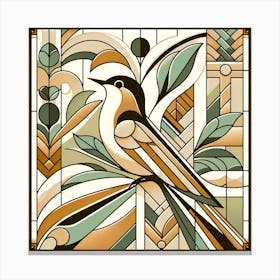 Bird On A Branch Canvas Print