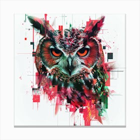 Abstract Owl Canvas Print 1 Canvas Print