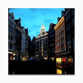 Amsterdam At Dusk Canvas Print