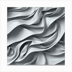 Abstract White Fabric Texture Canvas Print
