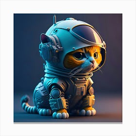 Cat Astronaut (15) Canvas Print