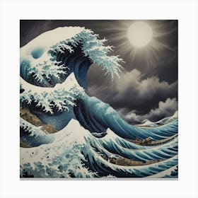 Great Wave Off Kanagawa 11 Canvas Print