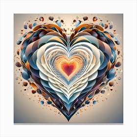 Heart Art Canvas Print