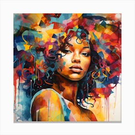 Afro Girl 44 Canvas Print