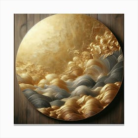 Golden Waves Canvas Print