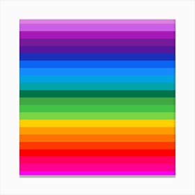 Rainbow Color Palette Canvas Print