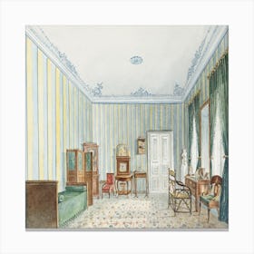 Drawing Of A Room Canvas Print