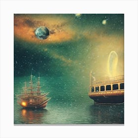 Ship In The Water 1 Canvas Print