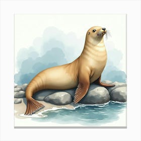 Sea Lion Canvas Print