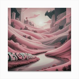 Pink City Canvas Print