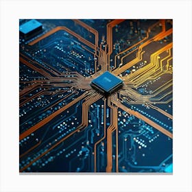 Circuit Board 54 Canvas Print