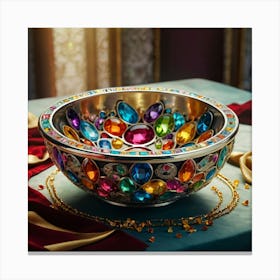 Egyptian Jewel Bowl Canvas Print