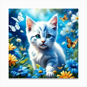 Hey Kitty Kitty Canvas Print