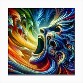 Psychedelic Sxream Canvas Print