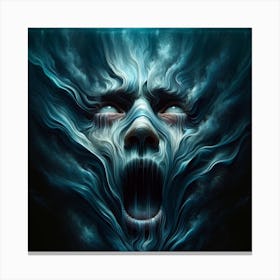 Submerged scream Canvas Print