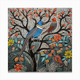 Birds In The Tree 1 Canvas Print