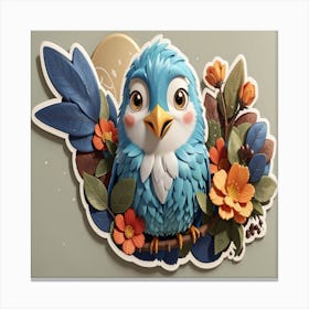 Blue Bird Canvas Print