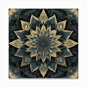 Intricate Geometric Pattern, Tarot Card Canvas Print