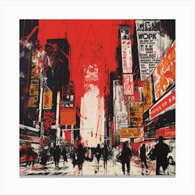 Times Square 3 Canvas Print