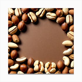 Nuts In A Circle 1 Canvas Print