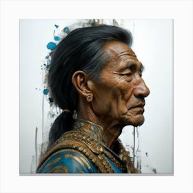 Portrait Of An Old Man Canvas Print